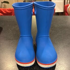 Crocs Kids Blue Rain Boots
